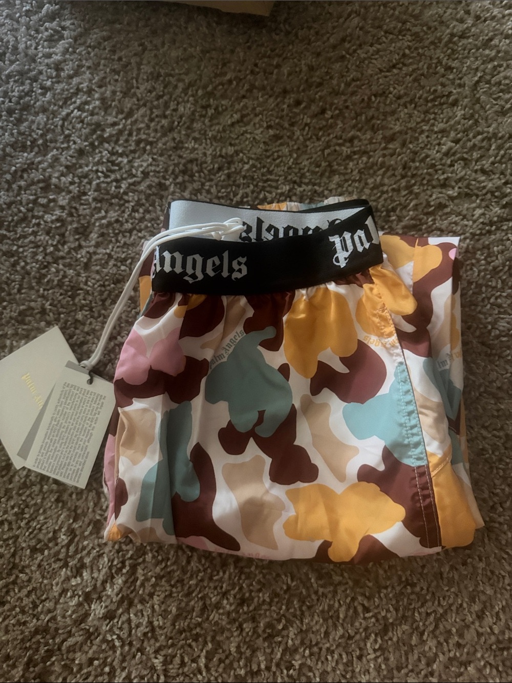 Palm Angels Kids Camo Pants